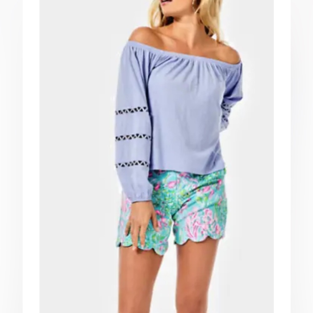 NWT Lilly Pulitzer Katt Top Periwinkle Purple size Small